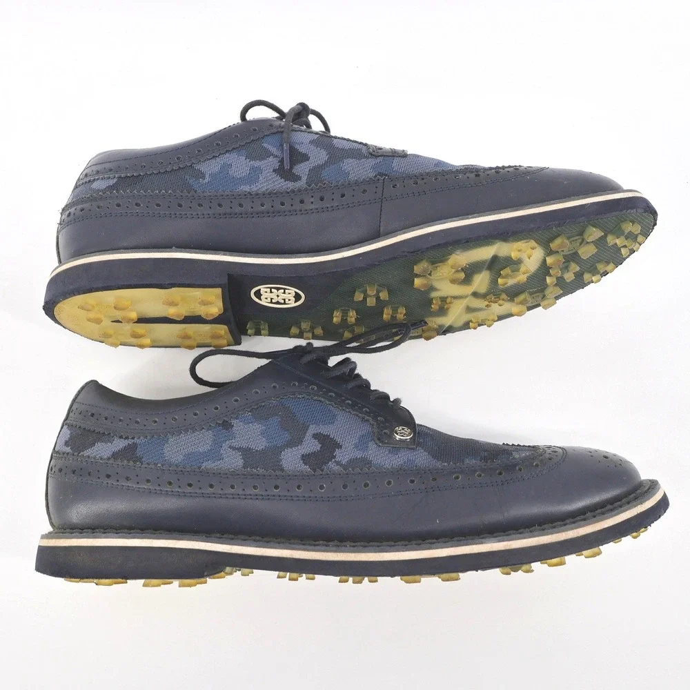 G/FORE‎ Longwing Gallivanter Camo Knit Golf Shoes Navy Mens 12